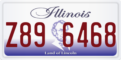 IL license plate Z896468