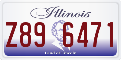 IL license plate Z896471