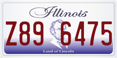 IL license plate Z896475