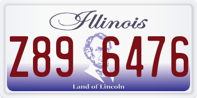 IL license plate Z896476