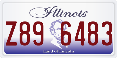 IL license plate Z896483