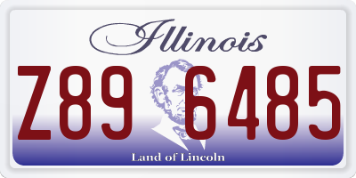 IL license plate Z896485