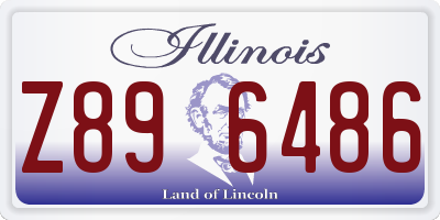 IL license plate Z896486