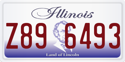 IL license plate Z896493