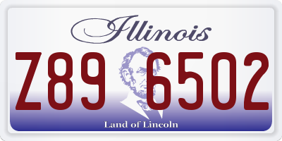 IL license plate Z896502