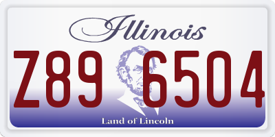 IL license plate Z896504
