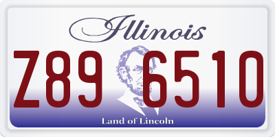IL license plate Z896510
