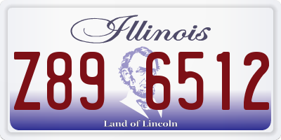 IL license plate Z896512