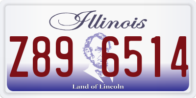 IL license plate Z896514