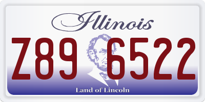IL license plate Z896522