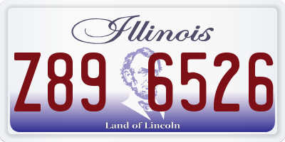 IL license plate Z896526