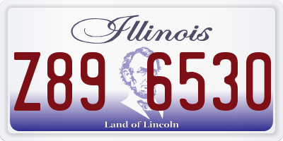 IL license plate Z896530
