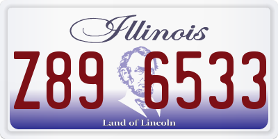 IL license plate Z896533