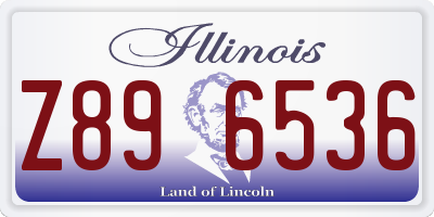 IL license plate Z896536