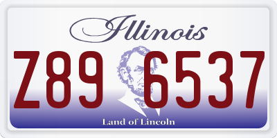 IL license plate Z896537