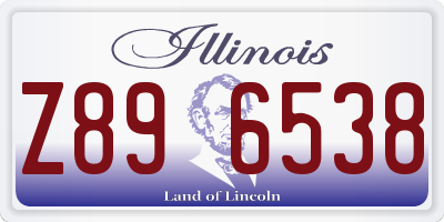 IL license plate Z896538
