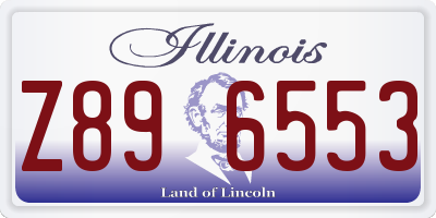 IL license plate Z896553