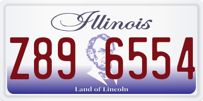 IL license plate Z896554