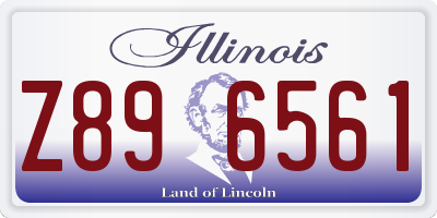 IL license plate Z896561