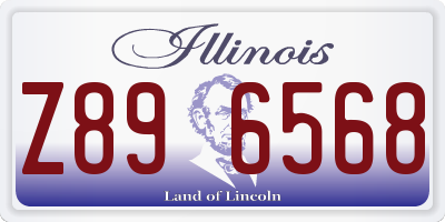 IL license plate Z896568