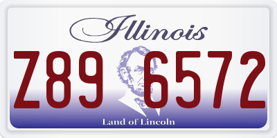 IL license plate Z896572