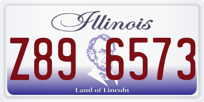 IL license plate Z896573