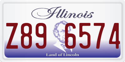 IL license plate Z896574