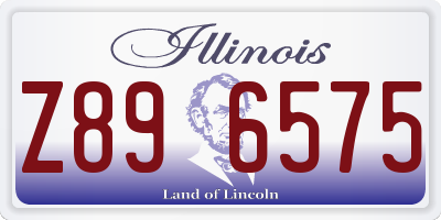 IL license plate Z896575