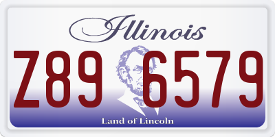 IL license plate Z896579