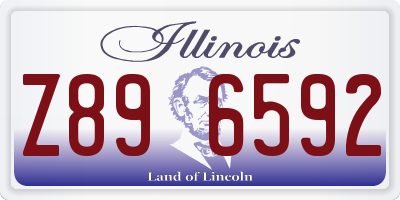 IL license plate Z896592