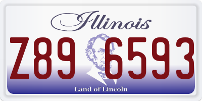 IL license plate Z896593