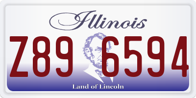 IL license plate Z896594