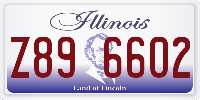 IL license plate Z896602