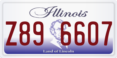 IL license plate Z896607