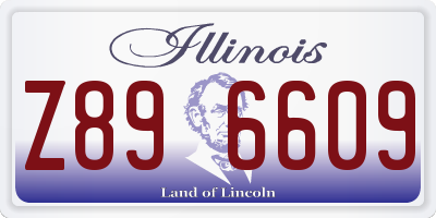 IL license plate Z896609