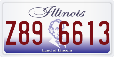 IL license plate Z896613