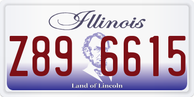 IL license plate Z896615