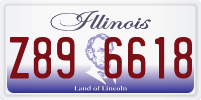 IL license plate Z896618