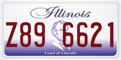 IL license plate Z896621