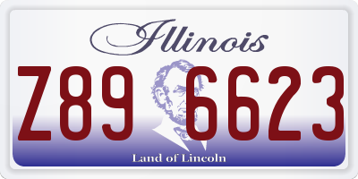 IL license plate Z896623