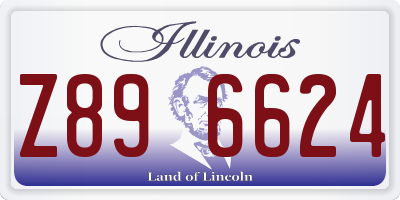 IL license plate Z896624