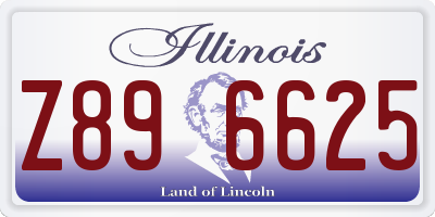 IL license plate Z896625
