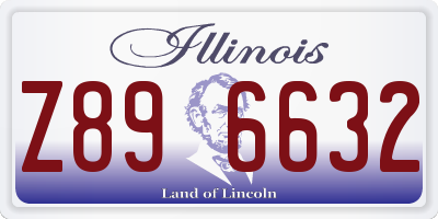 IL license plate Z896632