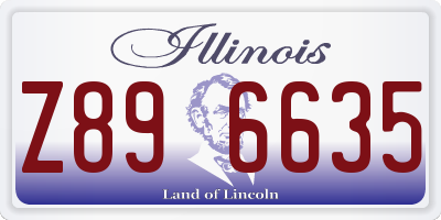 IL license plate Z896635