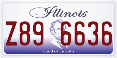 IL license plate Z896636