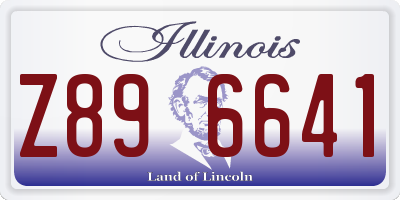 IL license plate Z896641
