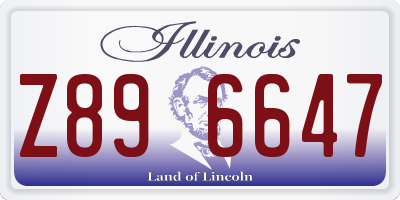 IL license plate Z896647