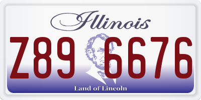 IL license plate Z896676