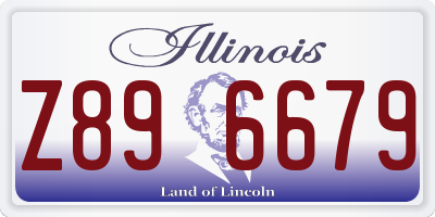 IL license plate Z896679