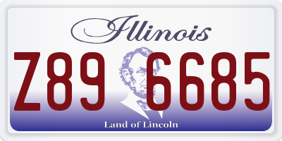 IL license plate Z896685